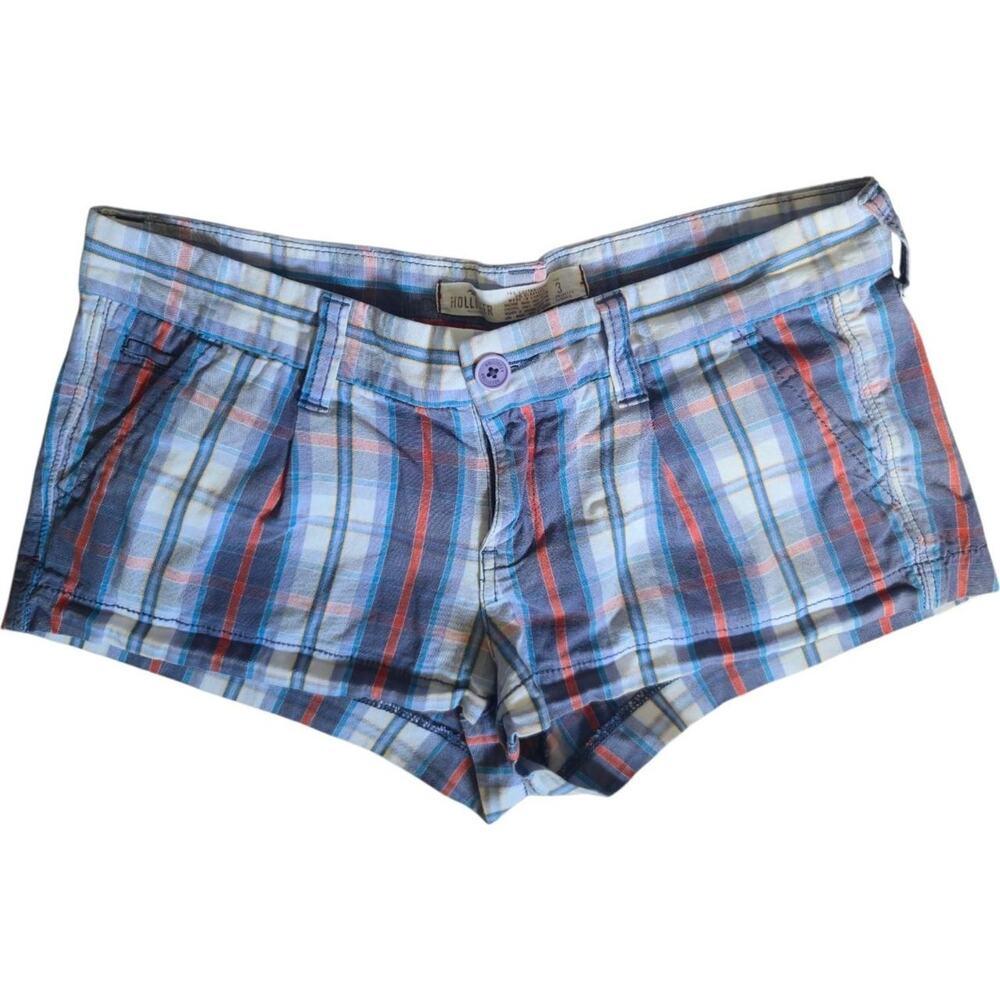 Y2k hollister plaid mini shorts